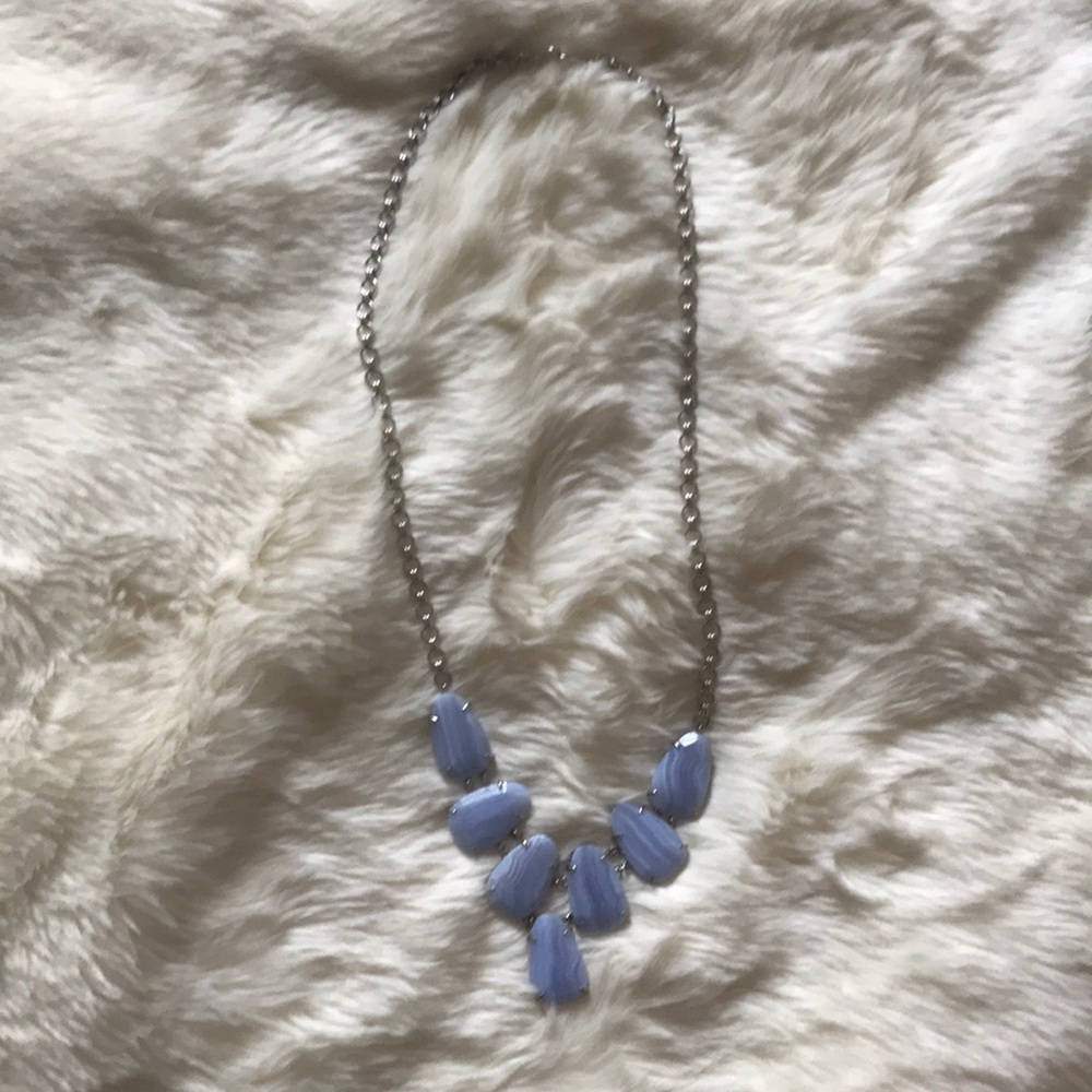 Purple agate necklace